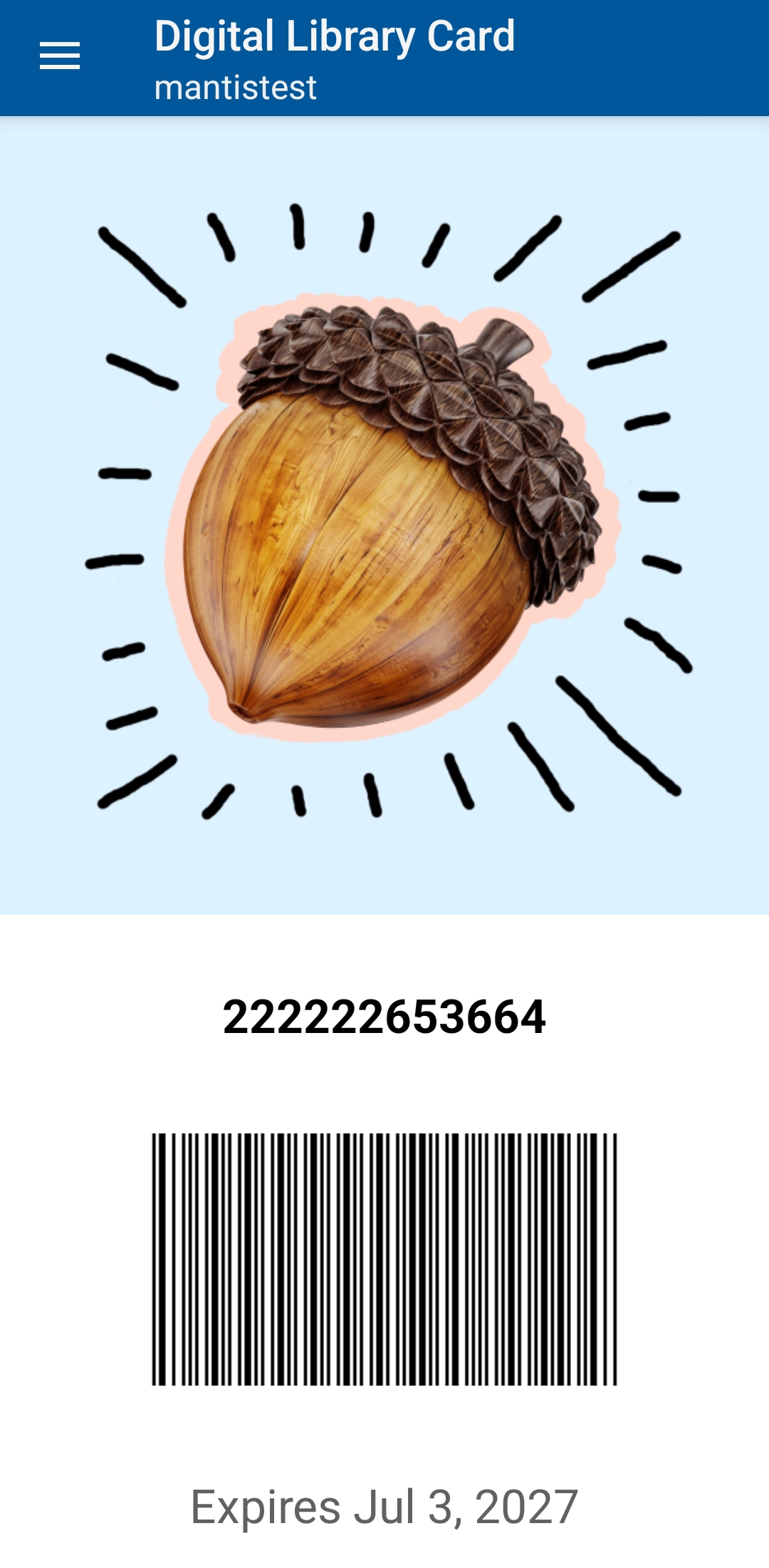 digital library card