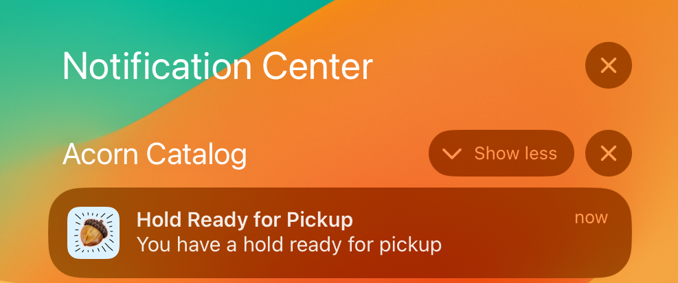 lock screen notification ios