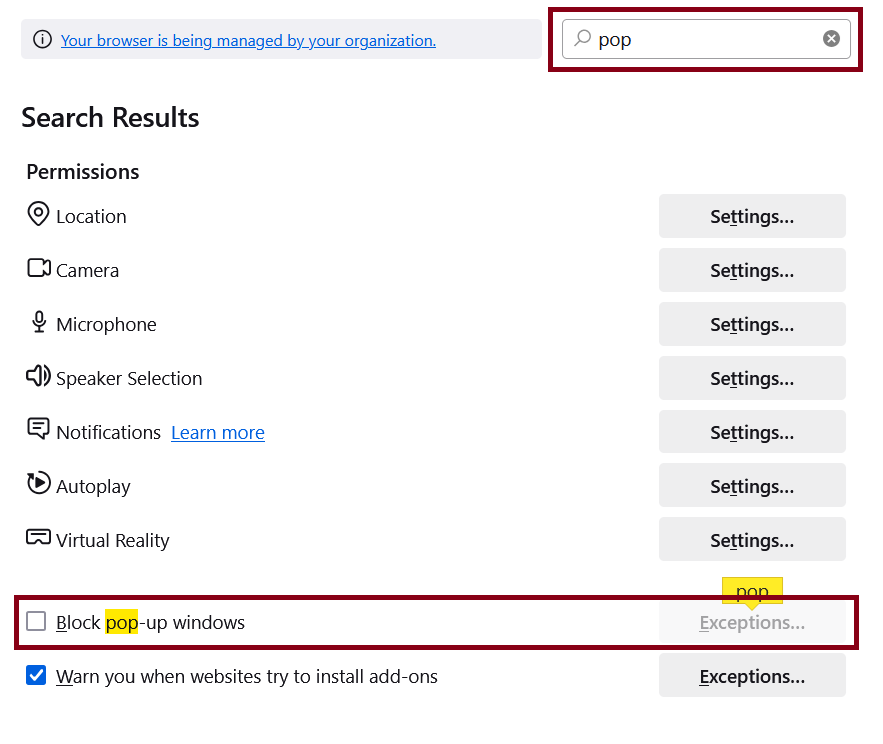 firefox block popups