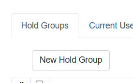 new hold group button