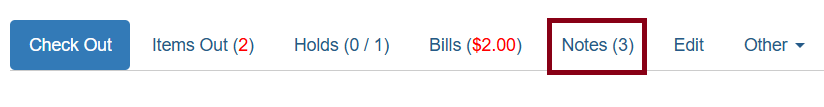 patron notes option