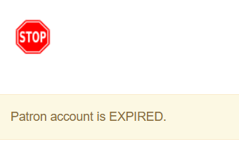 patron expired