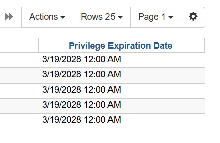 new expiration dates