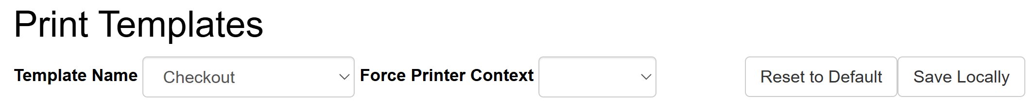 print template controls