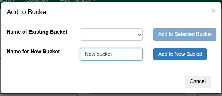 add bucket new