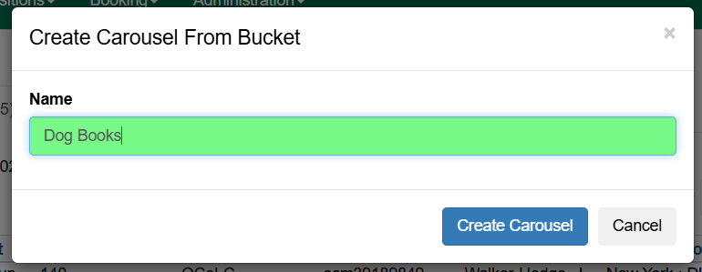 carousel prompt bucket
