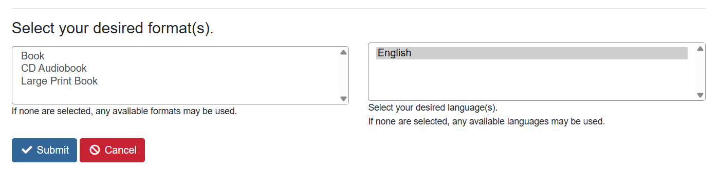 advanced hold options