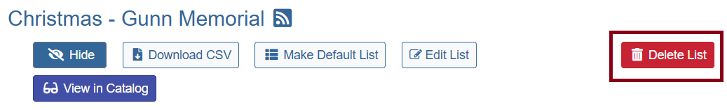 delete list