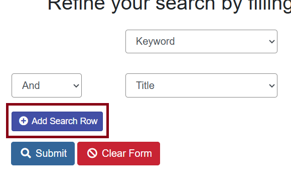 add search row