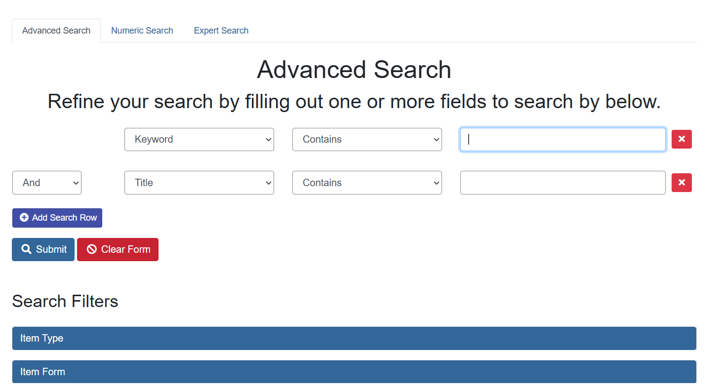 advanced search