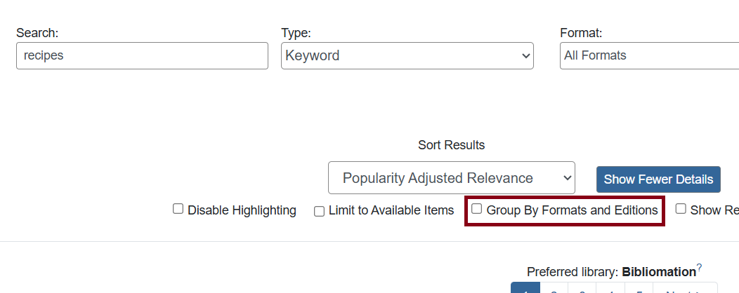 group format editions