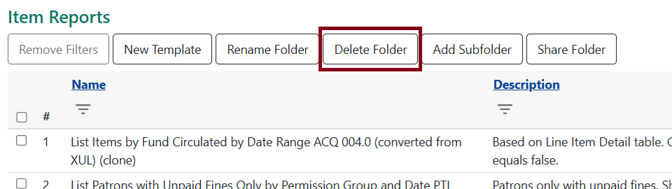 delete folder
