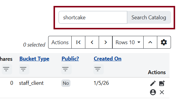 search catalog widget