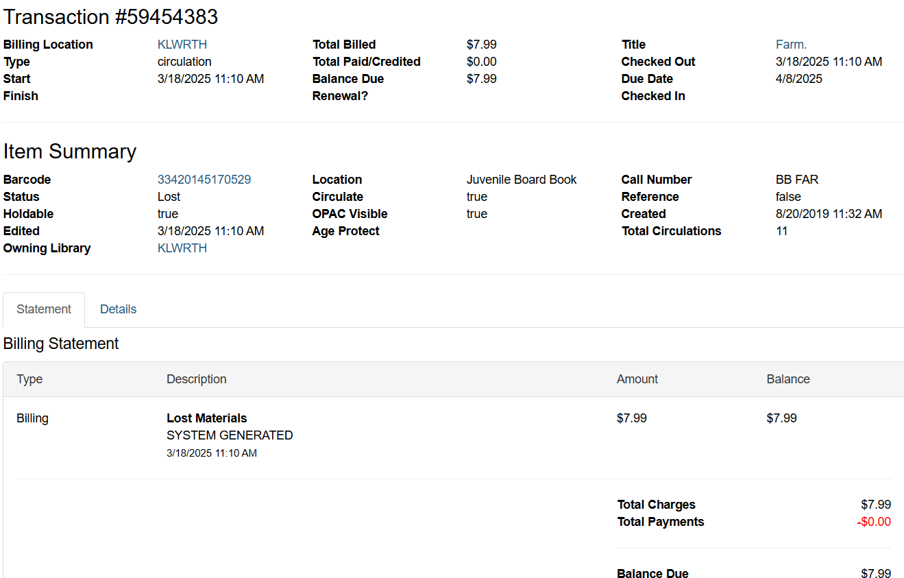 full details example