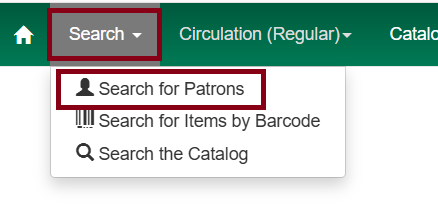 patron search link