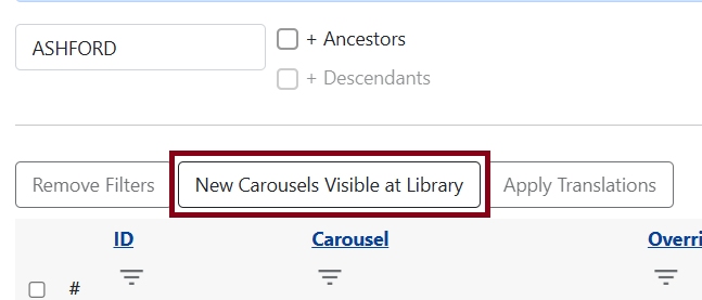 new carousel visible button