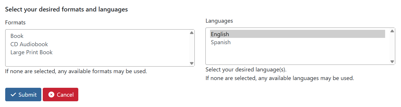 advanced hold options