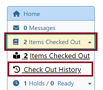 checkout history nav