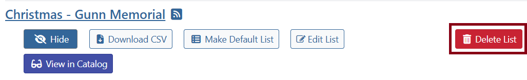 delete list