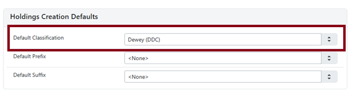holdings ddc
