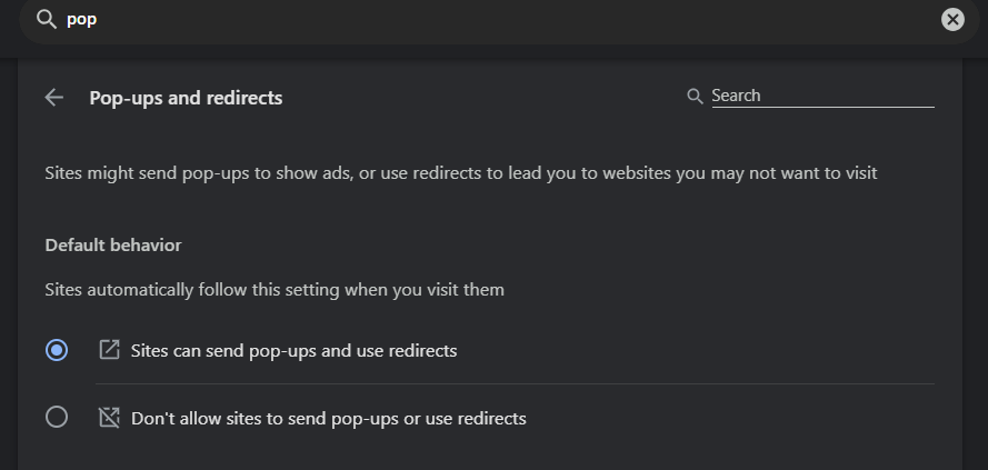 popups