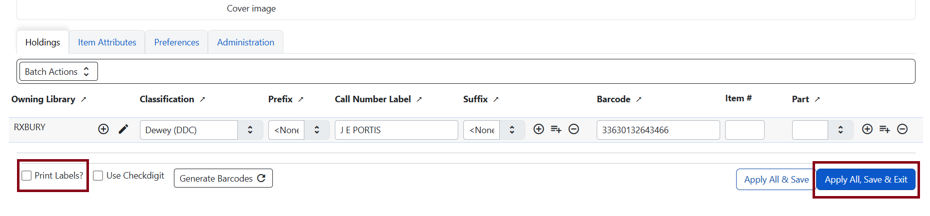 default print labels