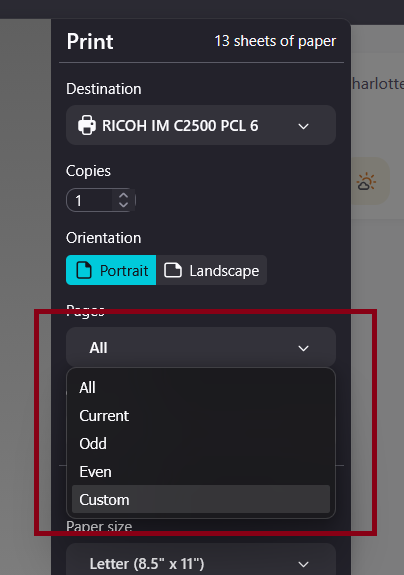 firefox custom pages