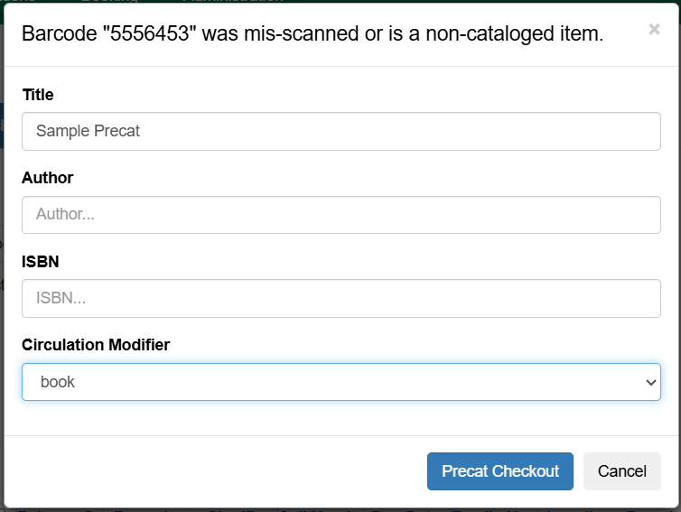 precat checkout