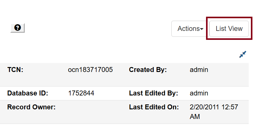 list view