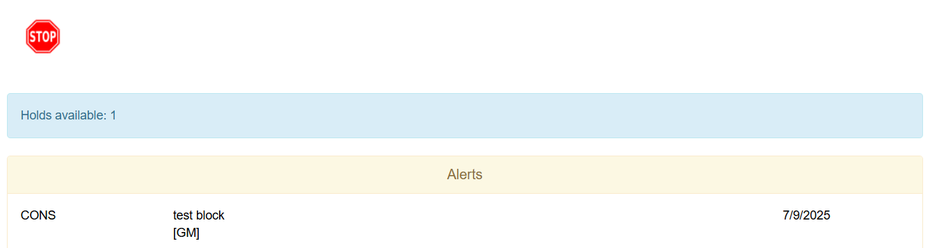 alert examples