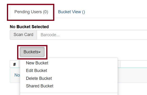 pending users