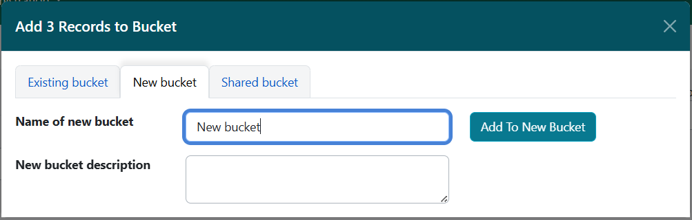 add bucket new