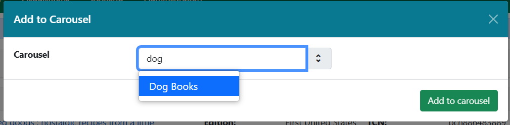 add to carousel