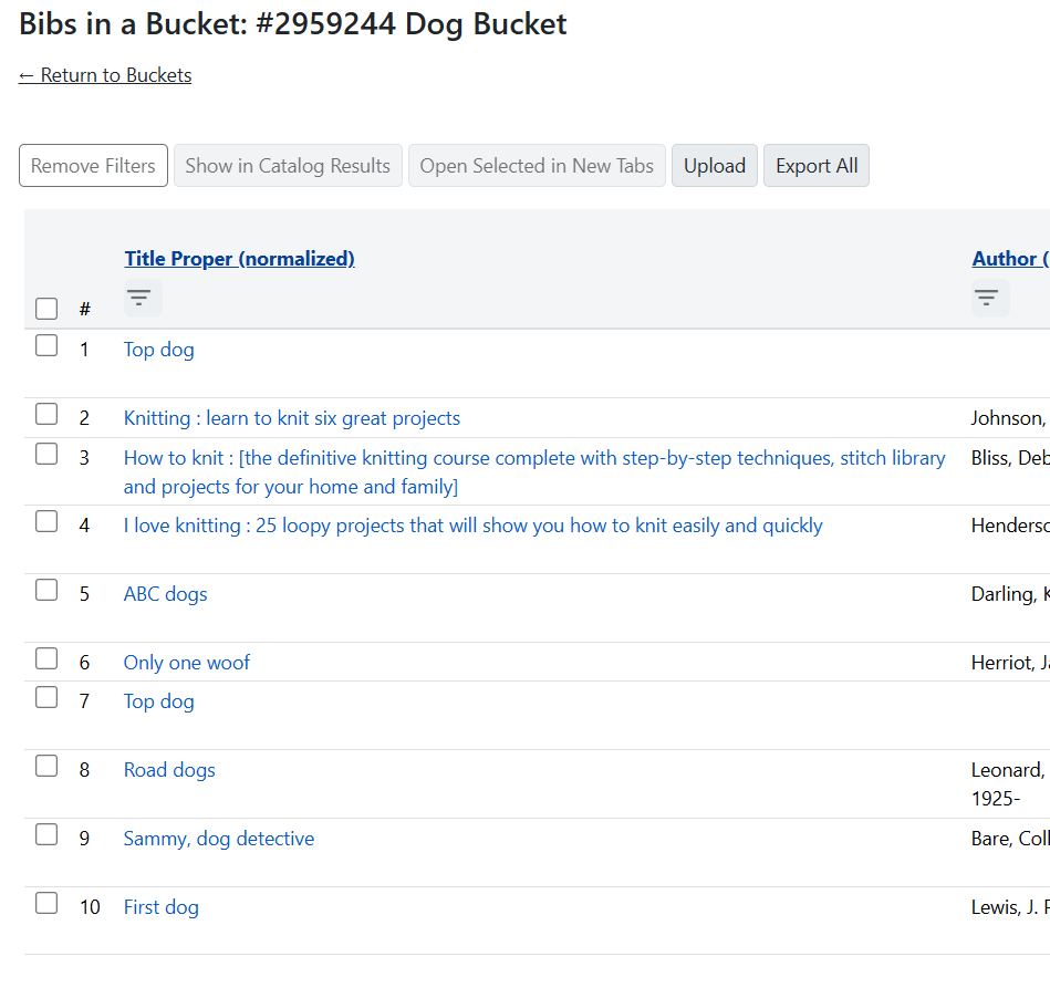 bucket view