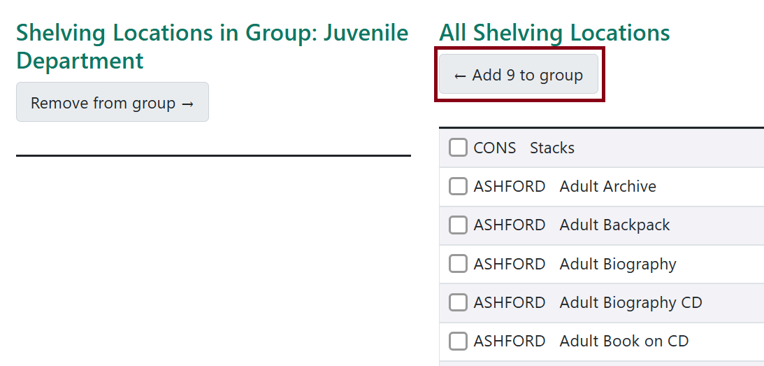 add group button