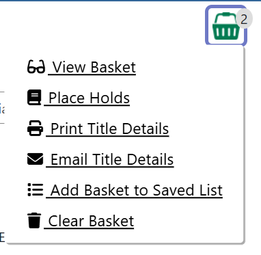 basket actions