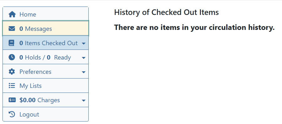 no history
