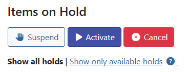 suspend options