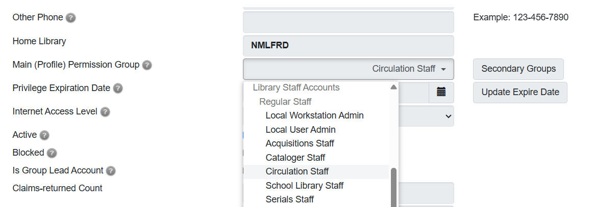 create staff example 2