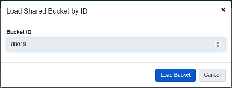 shared bucket id